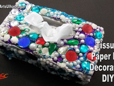DIY Decorate Tissue Box | How to make | JK Arts 1067