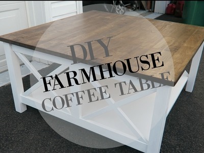 DIY FARMHOUSE COFFEE TABLE!