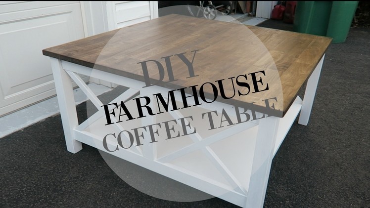 DIY FARMHOUSE COFFEE TABLE!