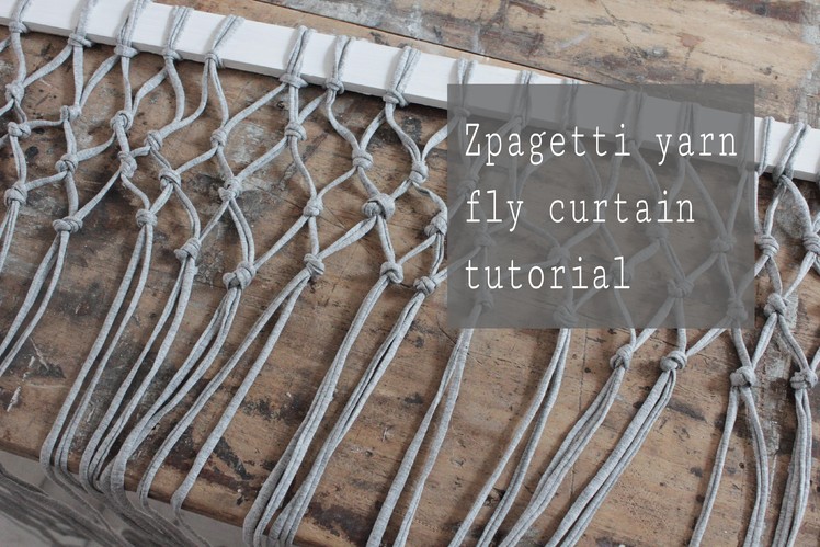 DIY fly curtain with Zpagetti yarn