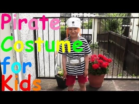 DIY Home Made Pirate Party Costume for KIDS - Last Minute Dress Up!