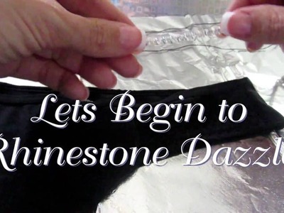 DIY: How to make Sexy Rhinestone Underwear with Rhinestone Trim