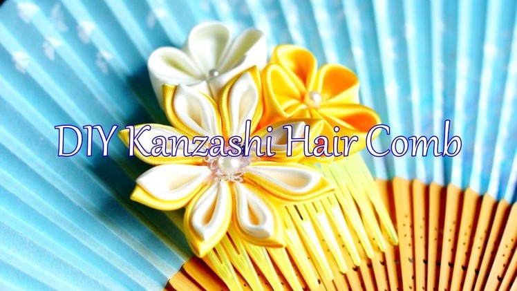 DIY Kanzashi Haircomb - Summer Vibes