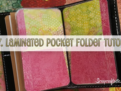DIY Laminated Pocket Folder for Pocket Size Midori.Fauxdori Style Traveler's Notebook