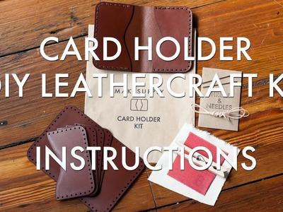 DIY Leathercraft Kit Instructions: Folded Card Holder