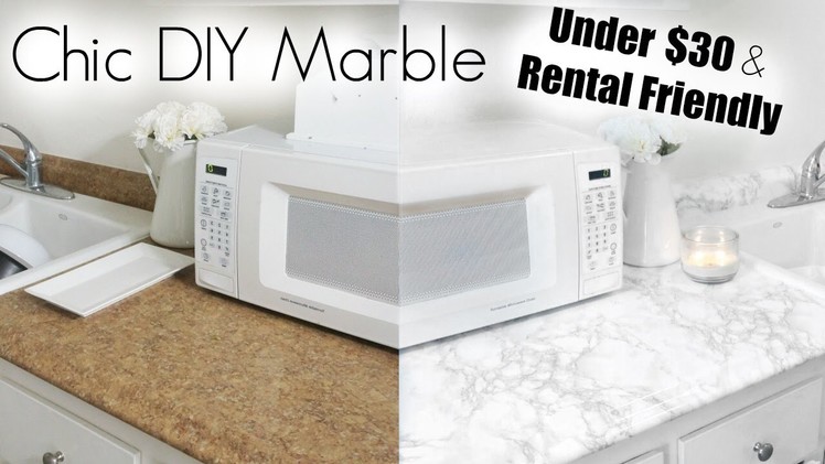 DIY Marble | Apartment Kitchen Makeover