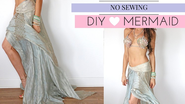 DIY MERMAID COSTUME-NO SEWING!