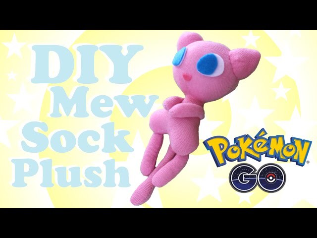 ❤ DIY Mew Sock Plush! How to make your own adorable Pokemon plushie! ❤