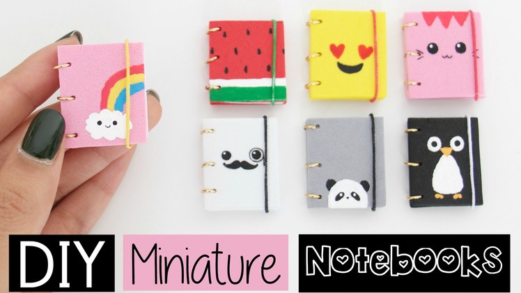 DIY MINI NOTEBOOKS - Four Easy & Cute Designs!