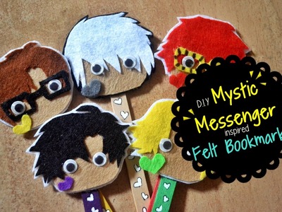 DIY: Mystic Messenger-Inspired Felt Bookmarks