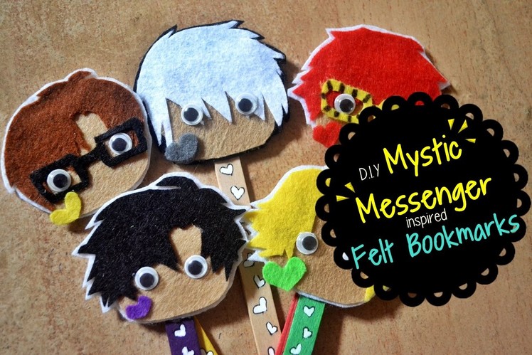 DIY: Mystic Messenger-Inspired Felt Bookmarks