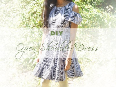 DIY Open Shoulder Dress (without a pattern)