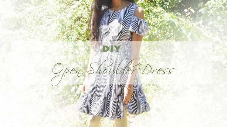 DIY Open Shoulder Dress (without a pattern)