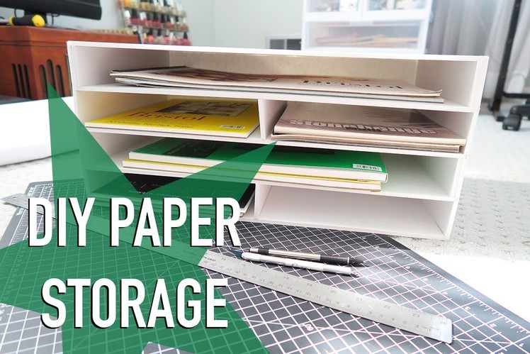 DIY Paper Storage & ANNOUNCEMENT