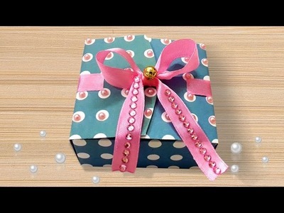 DIY Projects : How to Make Cute DIY Paper Giwali Gift Box Using FREE Template | Christmas Gift Box