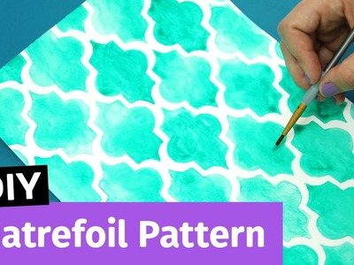 DIY Quatrefoil Pattern | Easy Notebook Cover Idea | Sea Lemon