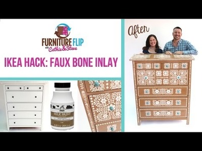 Furniture Flip Ikea Hack Edition: DIY Faux Bone Inlay Dresser Knockoff