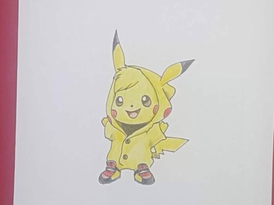 How to draw Pikachu so cute tutorial -  draw pikachu chibi