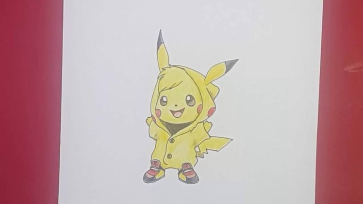 How to draw Pikachu so cute tutorial -  draw pikachu chibi