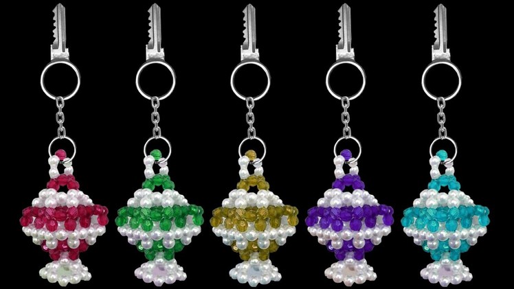How To Make A Crystal Beaded Keychain At Home : DIY Tutorials