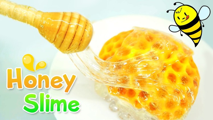 How to make Honey Slime DIY - Beehive Slime