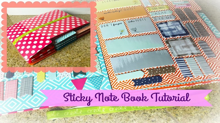 Planner DIY!!  Sticky Note Book Tutorial
