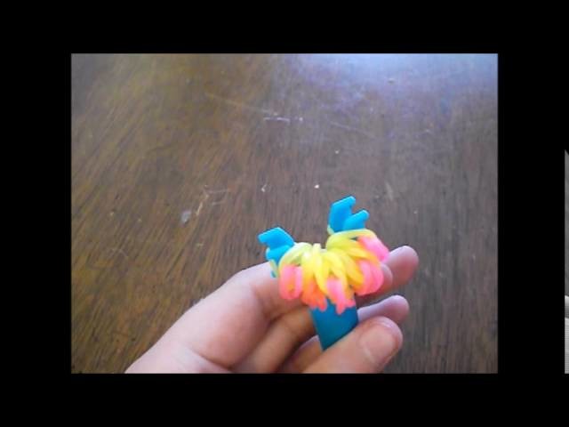 Rainbow loom flower ring or charm