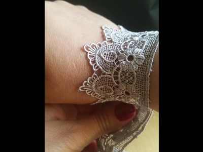 D.I.y lace ring bracelet