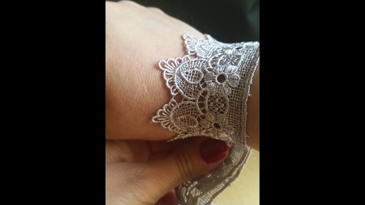 D.I.y lace ring bracelet