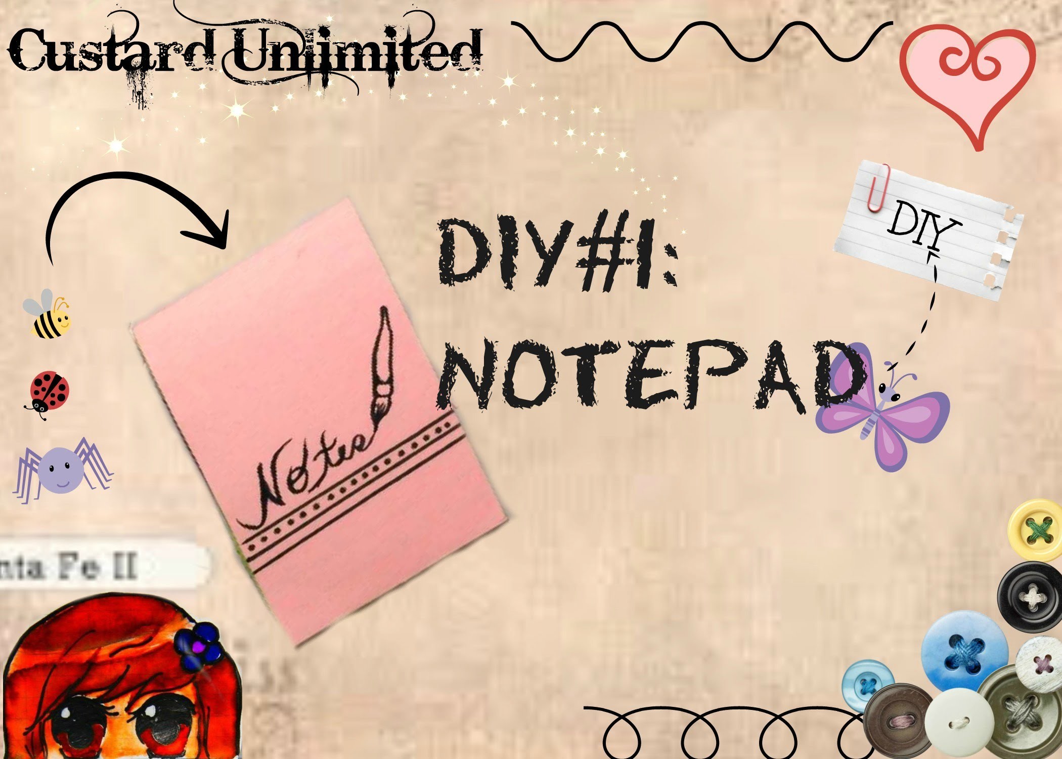DIY1 Notepad from scrap papers for students