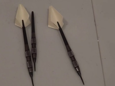 DIY Dart Flights Part 2 -making arrow head style flights