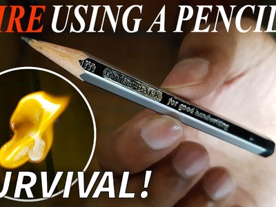 DIY Emergency Fire Using a Pencil (4K)