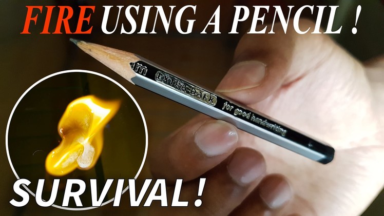 DIY Emergency Fire Using a Pencil (4K)