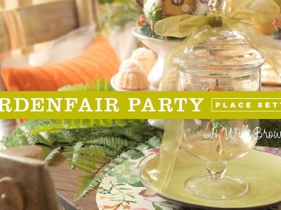 DIY fairy garden table settings for a Fairy Garden party