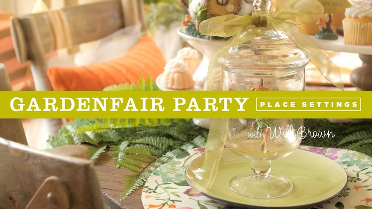 DIY fairy garden table settings for a Fairy Garden party