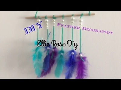 DIY Feather Window Decoration || Ellie Rose DIY