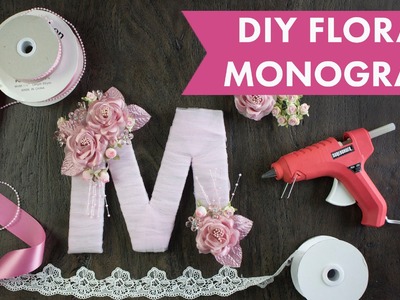 DIY Floral Monogram | BalsaCircle.com