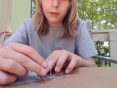 (DIY HOW TO MAKE MINI GRAPPLING HOOK) WITH HOUSE HOLD ITEMS