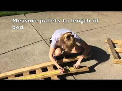 DIY pallet bed frame - Sarah Allison