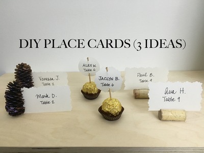 DIY Place Cards (3 Ideas)