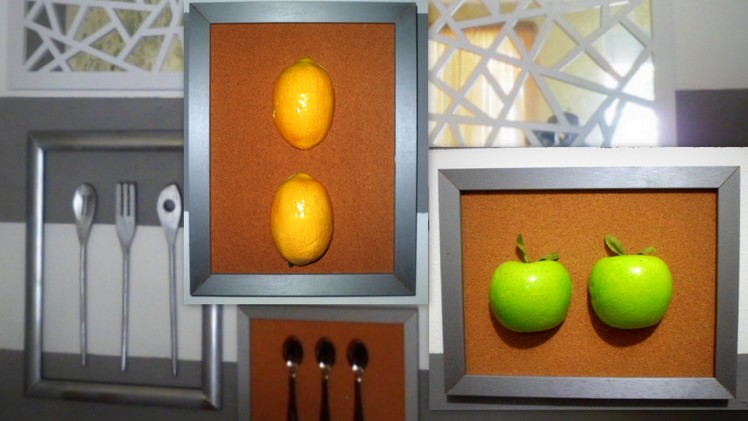 DIY wall art fruit 3D