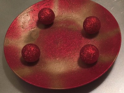 DIY with @fancienanc Turn Your Plate Glitter Red