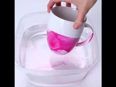 Easy DIY Marbled Mugs