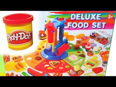 PLAY-DOH Deluxe Food Set Toy Food DIY Make Ice Cream Pizza Desserts Donuts
