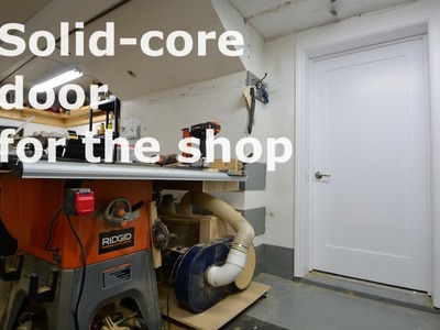 Shop built - DIY Solid core door