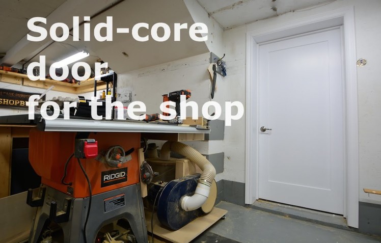 Shop built - DIY Solid core door