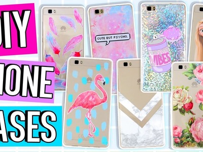10 DIY PHONE CASE ideas! Using ONE case! Marble, Holo, Tumblr & more!
