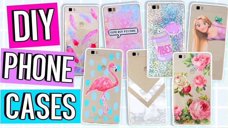 10 DIY PHONE CASE ideas! Using ONE case! Marble, Holo, Tumblr & more!