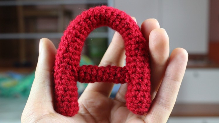 Alphabet Amigurumi ● How to crochet an "A" | World Of Amigurumi