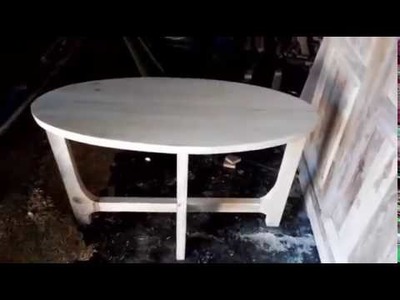 Cara Membuat Meja Oval Minimalis (DIY - Homemade Oval Coffee Table)